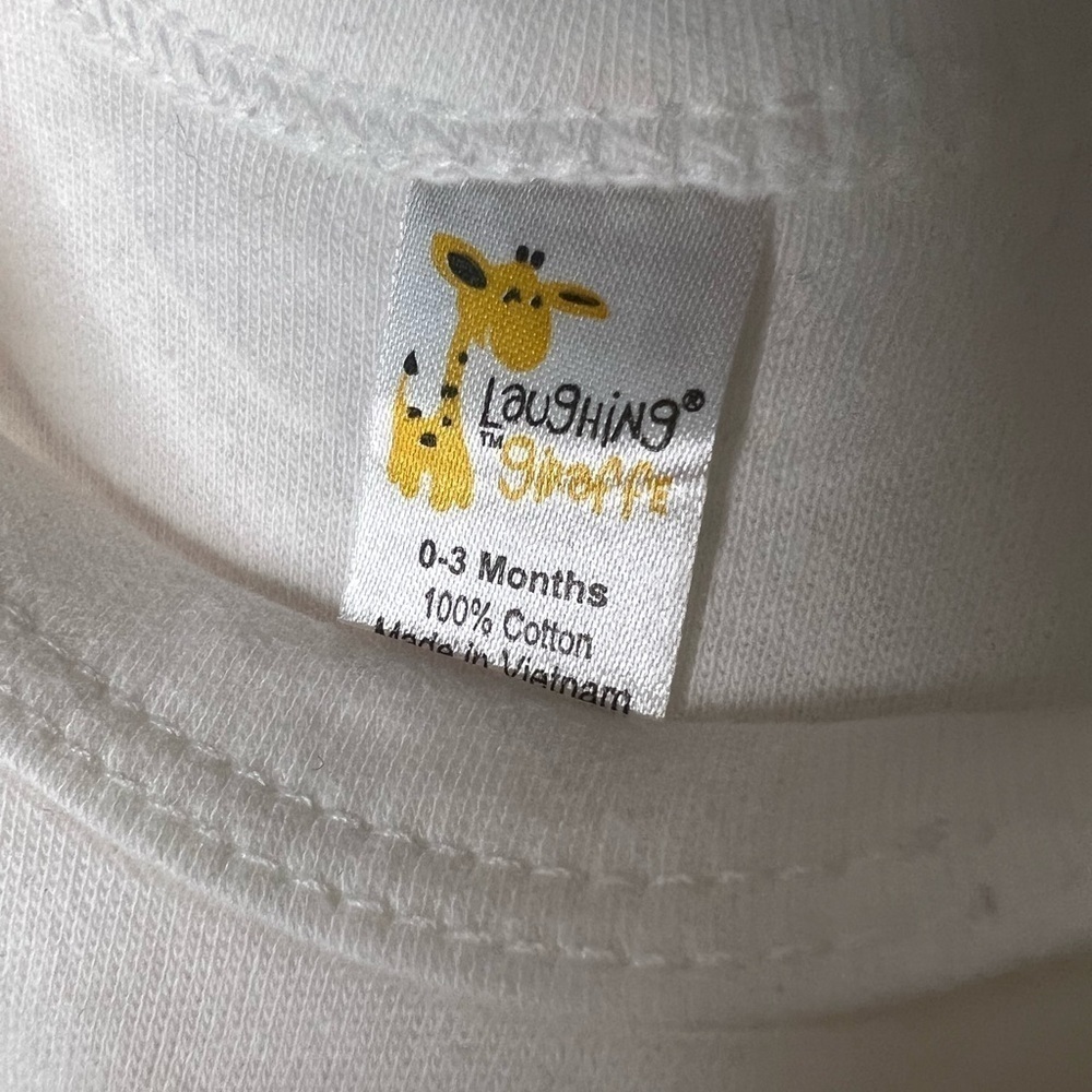 D14.12 NEW Hello Daddy Baby Onesie White Black Print 0-3M - Picture 4 of 4